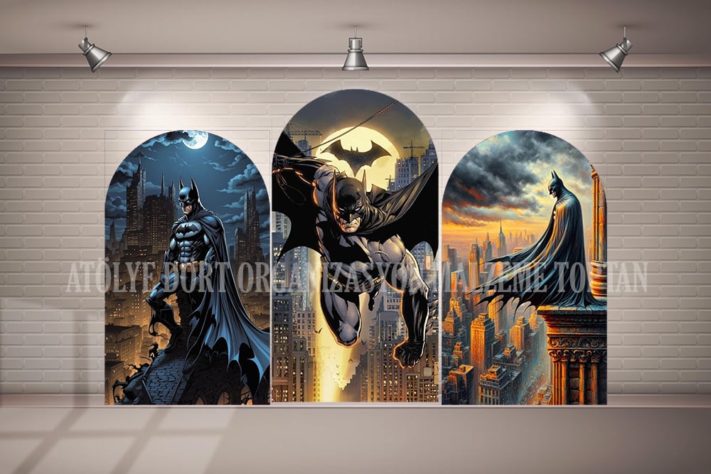 Batman 3lü Arka Fon (Branda)
