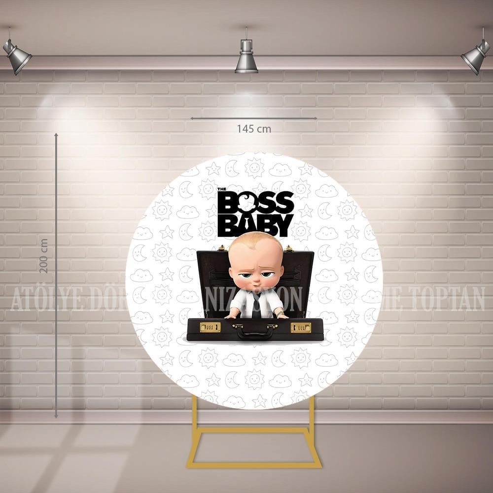 Boss Baby Parti Çember Kumaş Giydirme