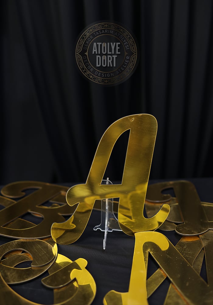 Gold harf set