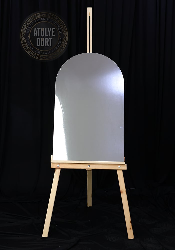şövalye Ve Oval gümüş Pano