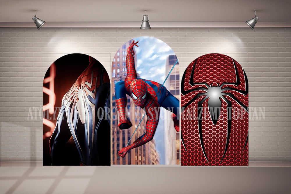Spiderman 2 - 3lü Arka Fon (Branda)
