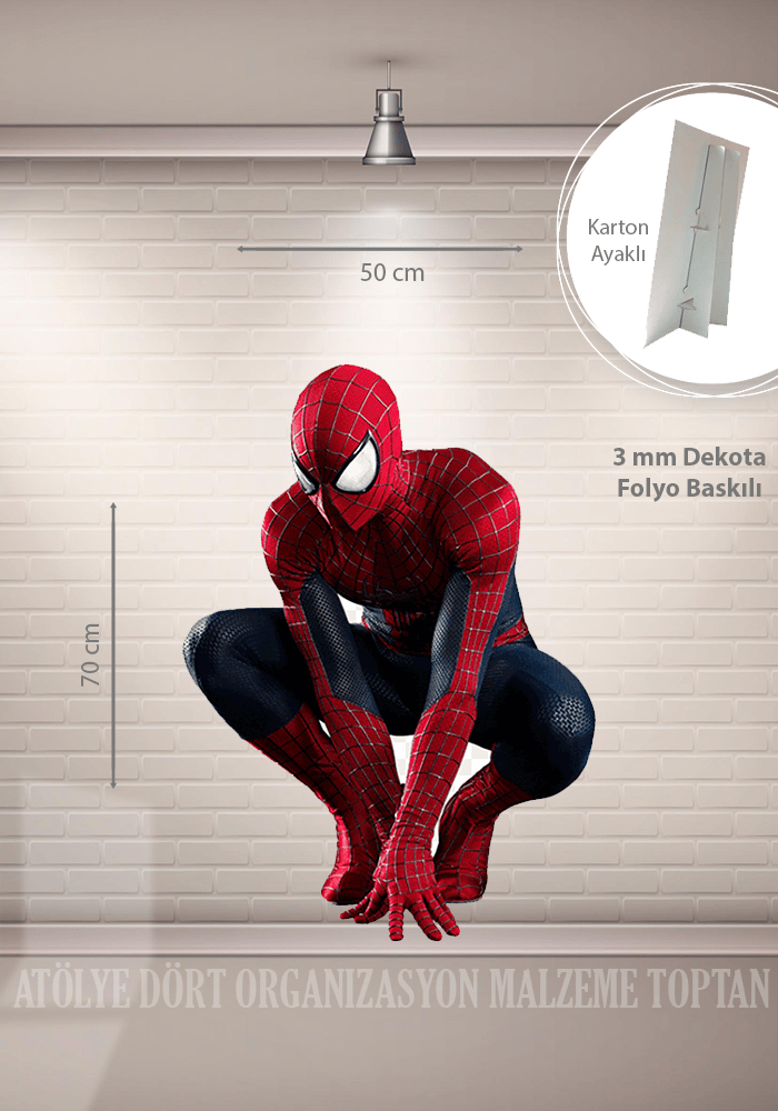 Spiderman Ayaklı Figür (Pano)