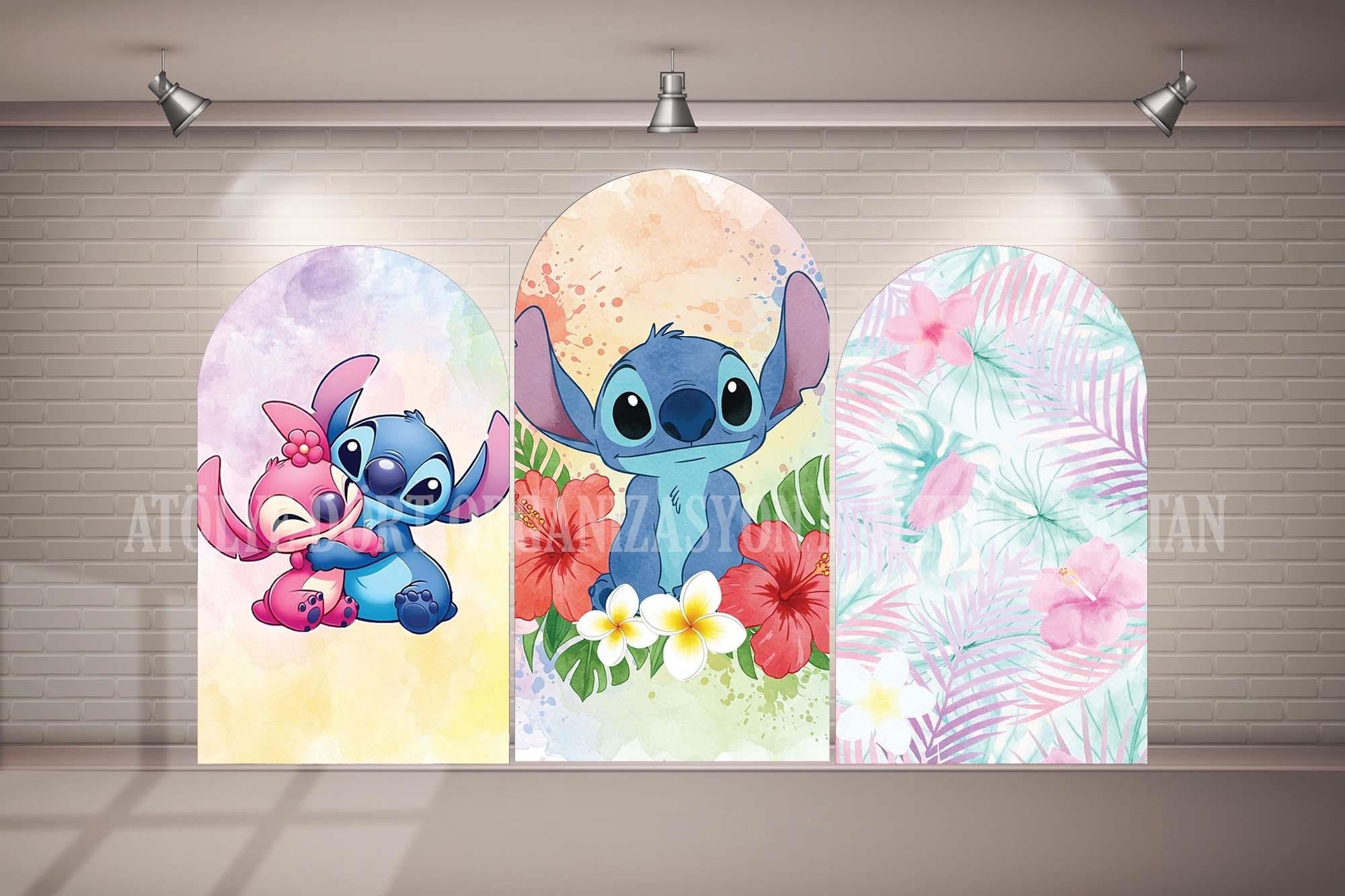 Stitch  3lü Arka Fon (Branda)