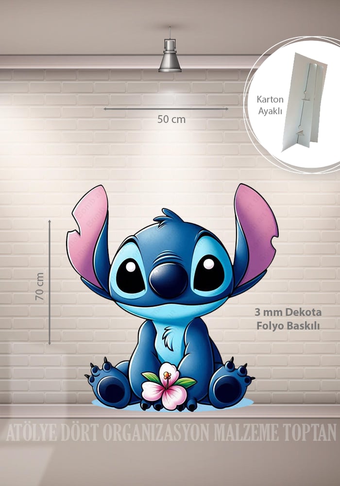 Stitch Ayaklı Figür (Pano)
