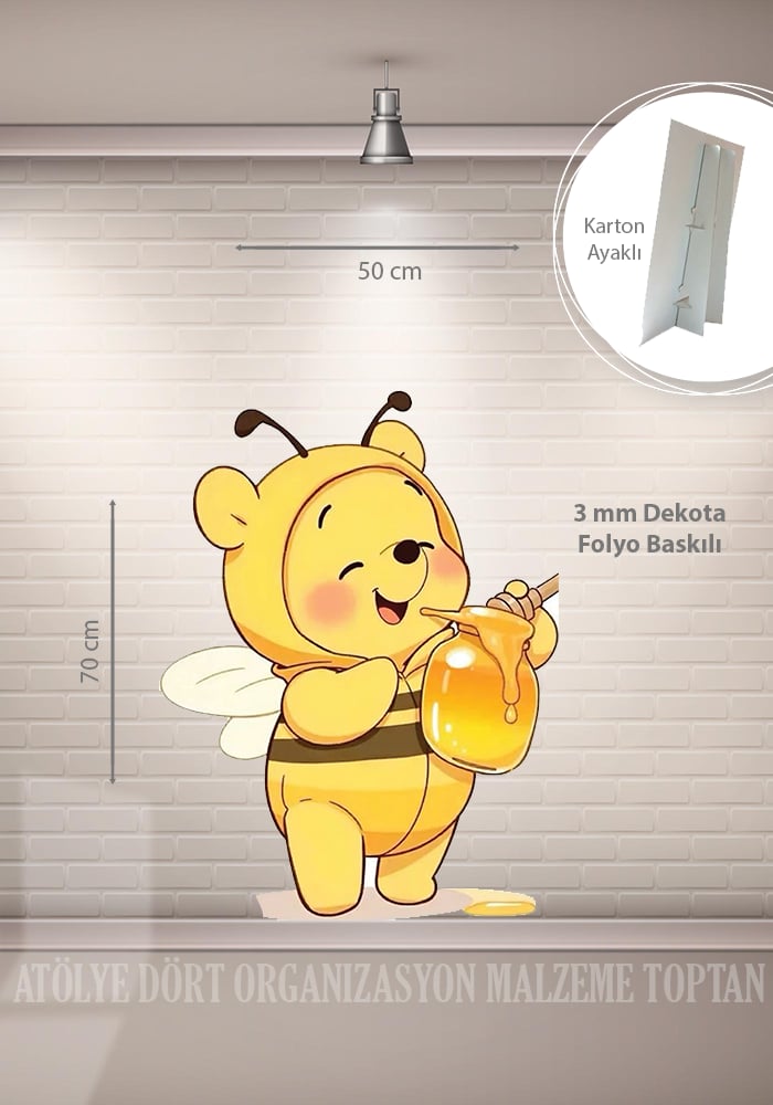 Winnie the pooh Ayaklı Figür (Pano)