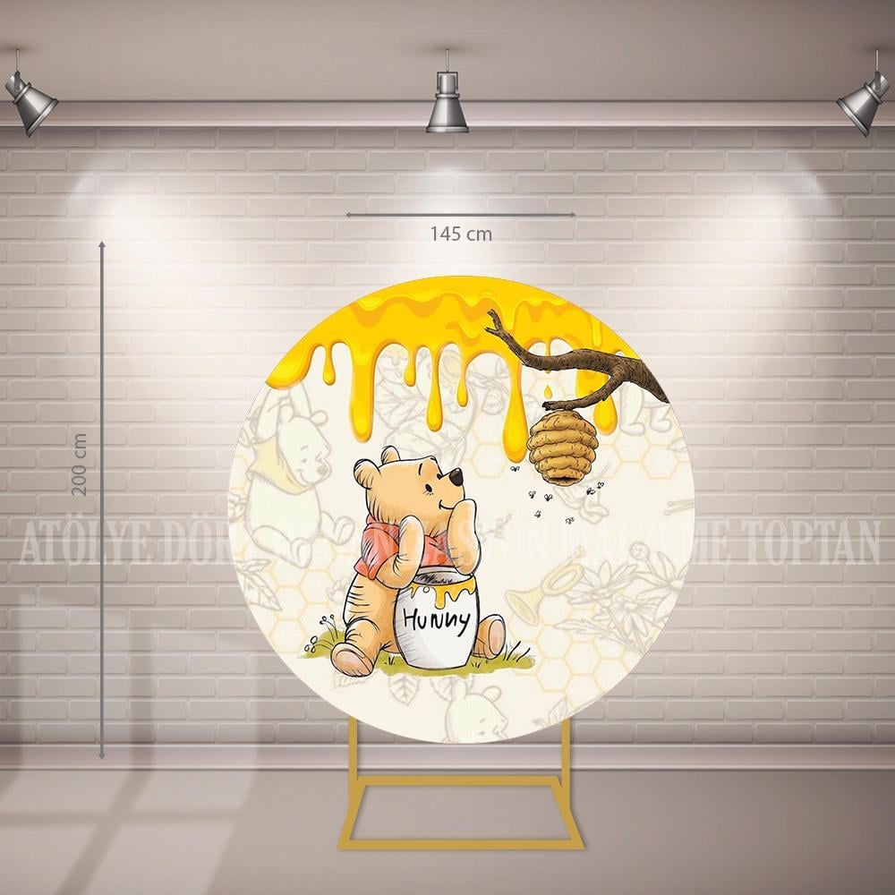Winnie The Pooh Çember Kumaş Giydirme