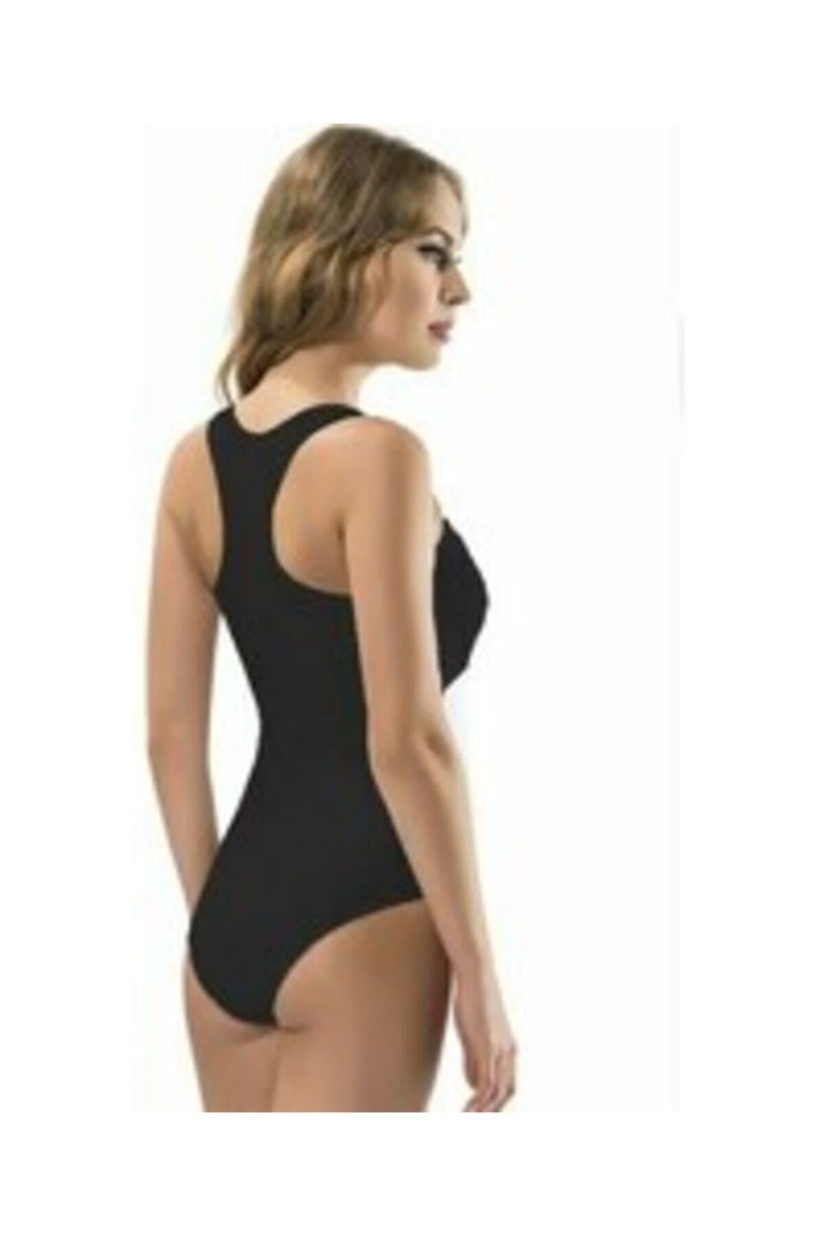 Kalın Askılı Çapraz Çıtçıtlı Atlet Body