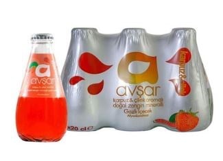 Avşar Karpuz Çilek Aromalı Maden Suyu 6x200ml