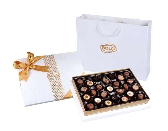Bolçi Diamond Beyaz Hediye Çikolata Kutu 285g
