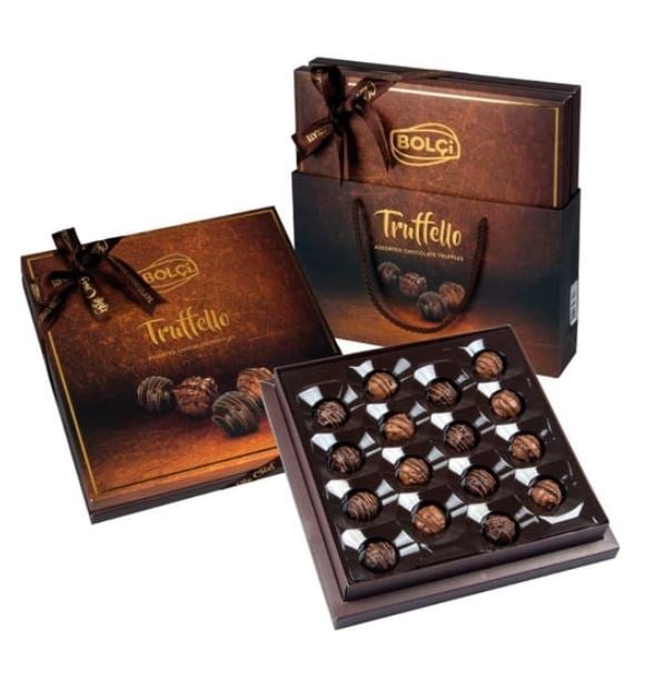 Bolçi Truffello Siyah Kutu Trüf Çikolata 216g