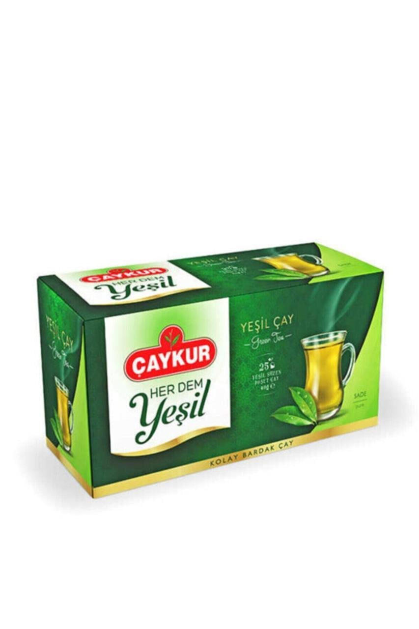 Çaykur Her Dem Yeşil Çay Bardak Poşet 25li