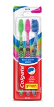 Colgate Diş Fırçası Extra Clean Colors 3'lü