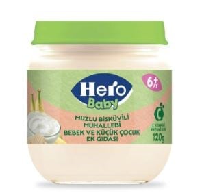 Hero Baby Kavanoz Mama Muzlu Bisküvili Muhallebi 120gr