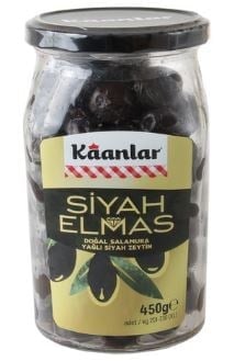 Kaanlar Siyah Elmas Zeytin 450 gr
