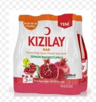 Kızılay Nar Aromalı Maden Suyu 6x200 ml
