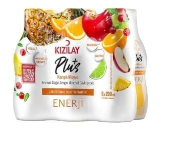 Kızılay Plus+ Karışık Meyve Maden Suyu 6x200 ml