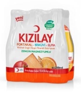 Kızılay Portakal&Bisküvi&Elma  6x200ml