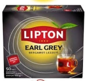 Lipton Earl Grey Bardak Poşet Çay 50li