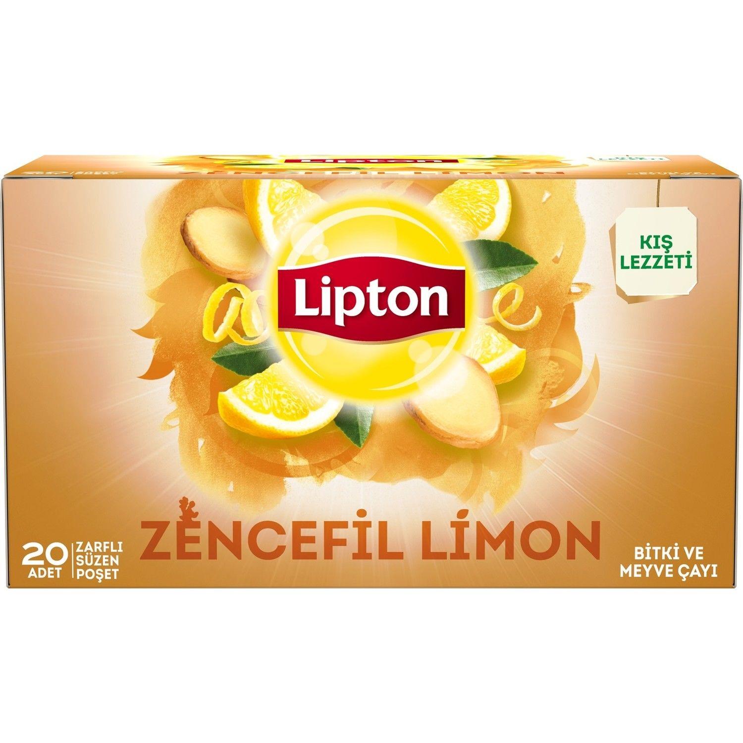 Lipton Zencefil Limon Bardak Poşet 20li