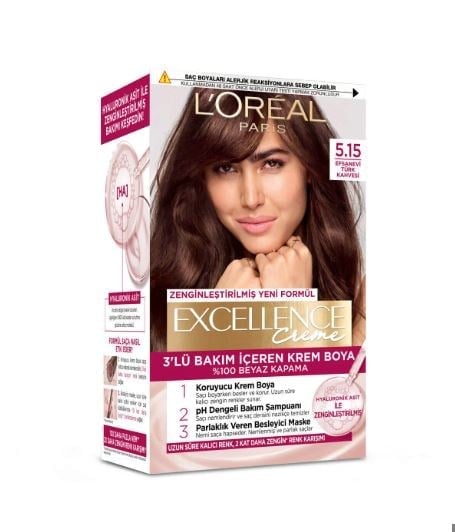 L'Oréal Paris Excellence Creme Saç Boyası Efsanevi Türk Kahvesi 5.15