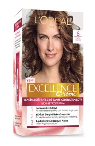 Loreal Paris Excellence Saç Boyası 6 Açık Kahve