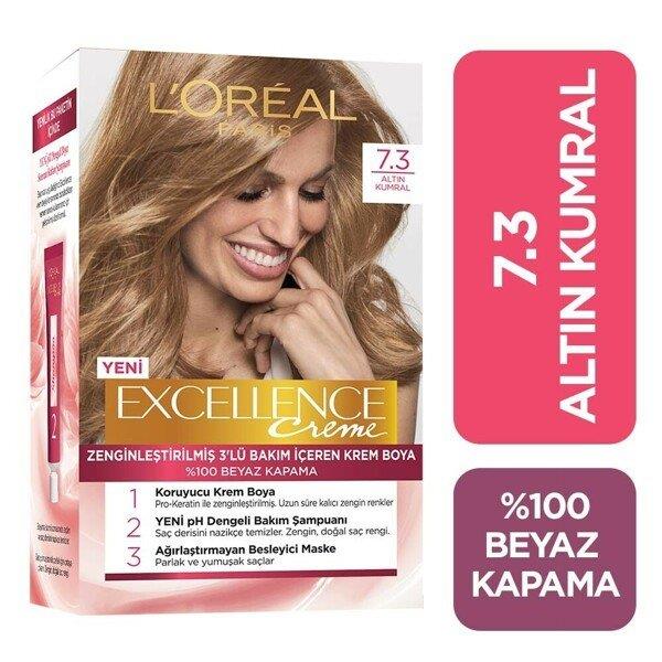 Loreal Paris Excellence Saç Boyası 7.3 Altın Kumral