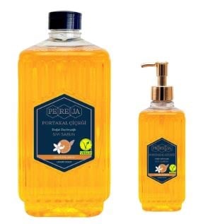 Pereja Portakal Çiçeği Doğal Zeytinyağlı Sıvı Sabun 1500 ml+500 ml Avantajlı Paket