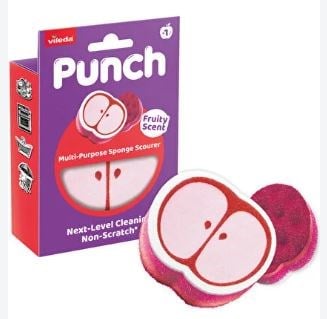 Vileda Punch Elma Kokulu Çizmez Sünger