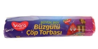 Viora Büzgülü Çilek Kokulu Büyük Boy Çöp Poşeti 10'lu