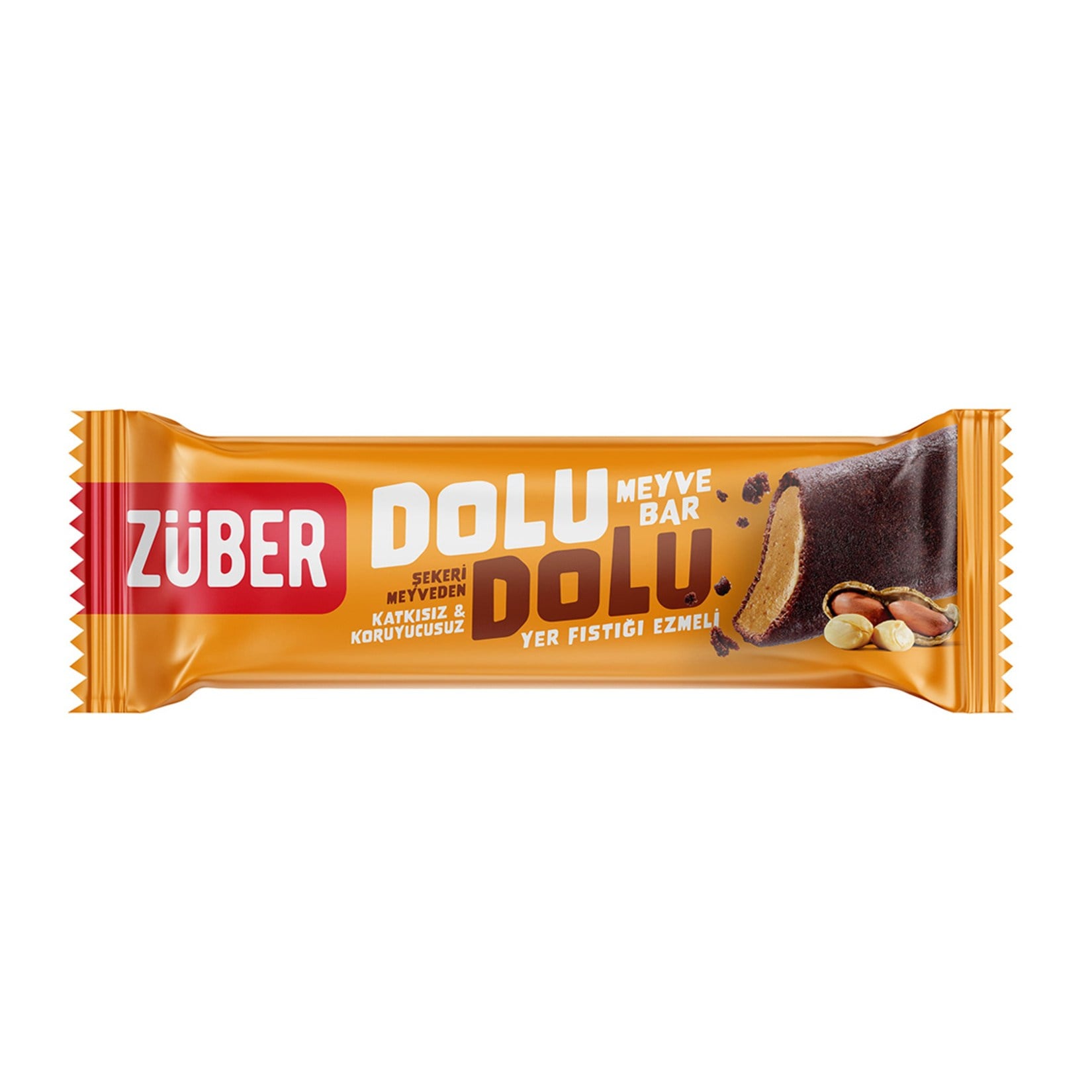 Züber Dolu Dolu Meyve Bar Yer Fıstığı Ezmeli 30 gr
