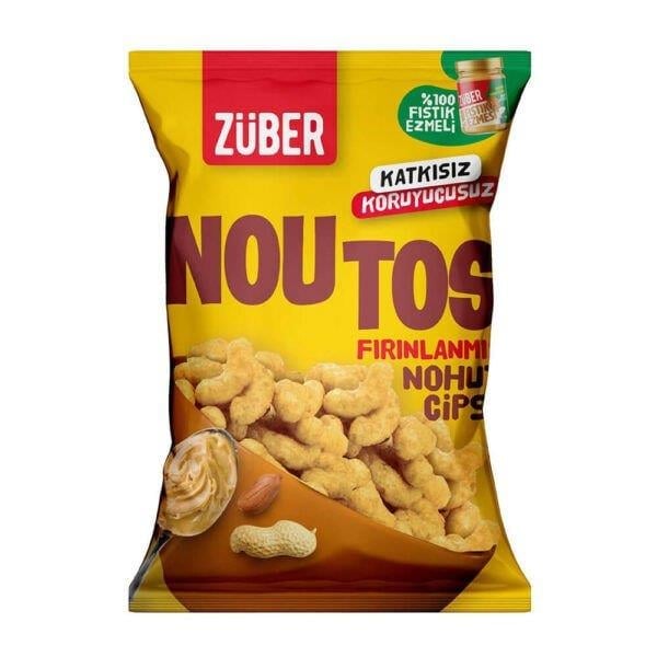 Züber Noutos Fırınlanmış Nohut Cipsi Fıstık Ezmeli 55gr