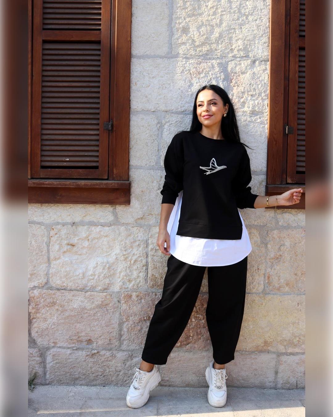 Oysho Kumaş Oversize İkili Eşofman Takımı
