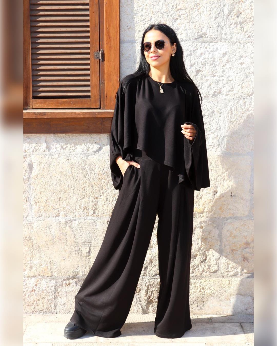 Pelerin Model Bol Paça Oysho Kumaş Eşofman Takımı