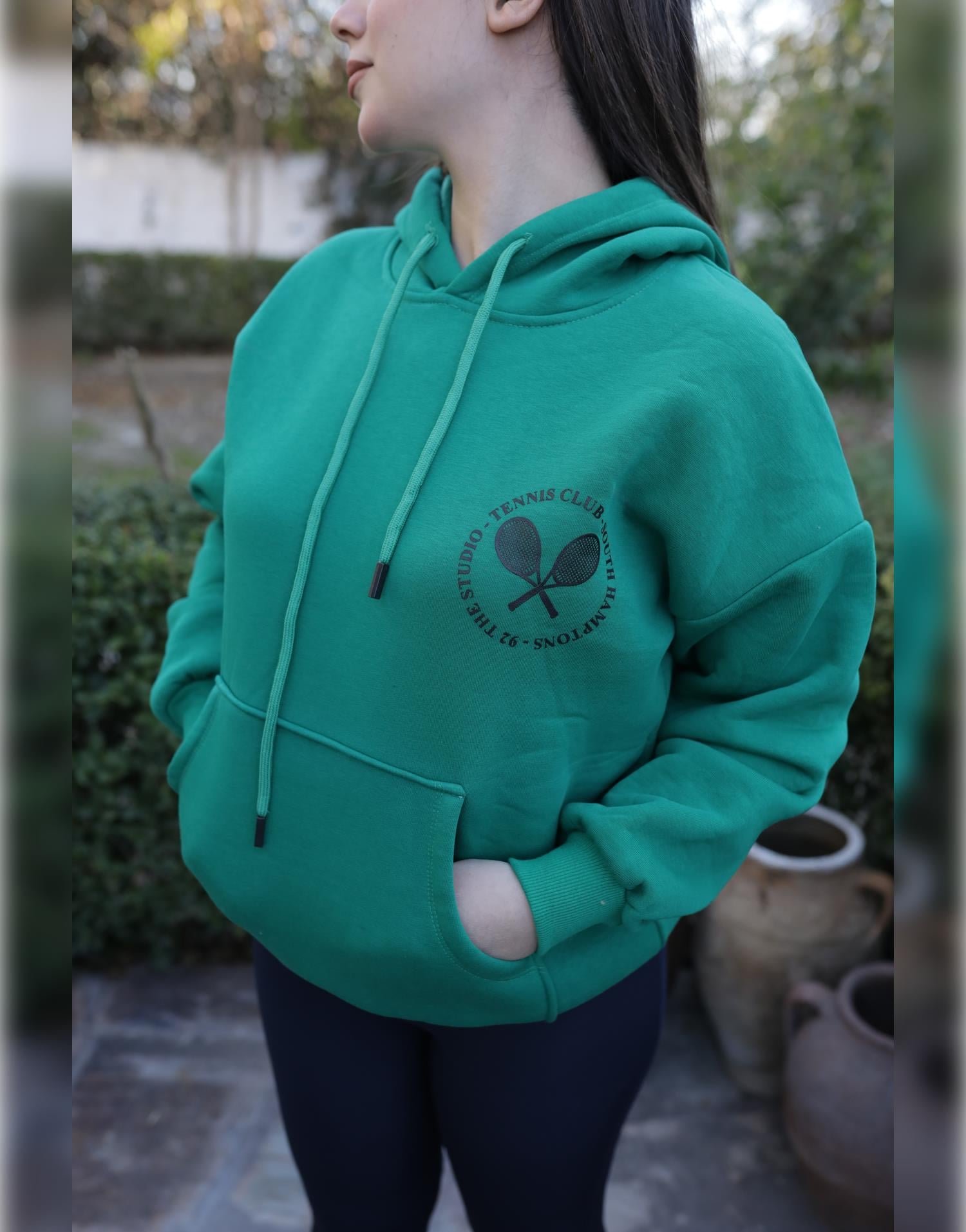Yeşil Oversize Sweatshirt
