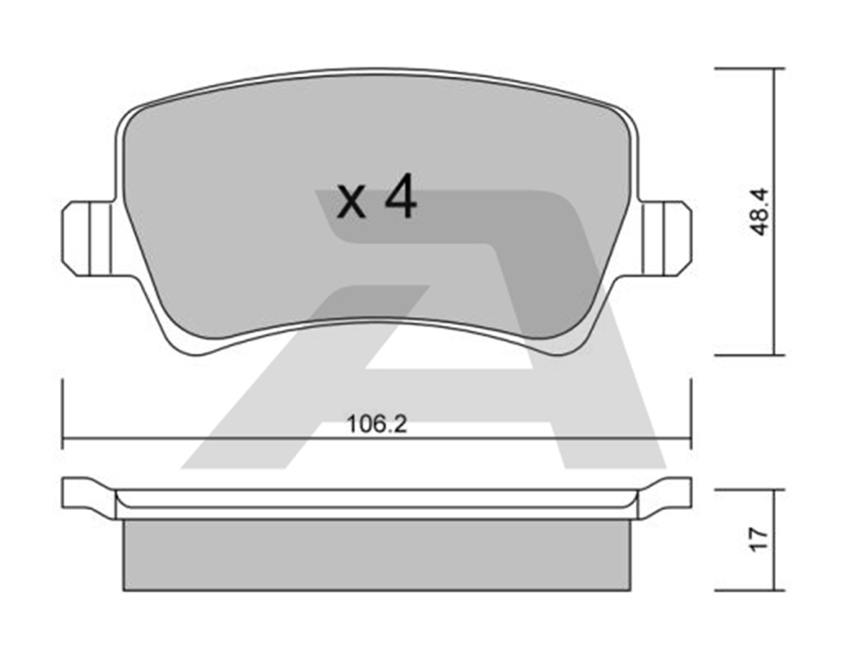 AISIN BPFO-2002 - Fren Balatasi Arka - Ford Mondeo/land Rover/s60/galaxy/kuga/s-max