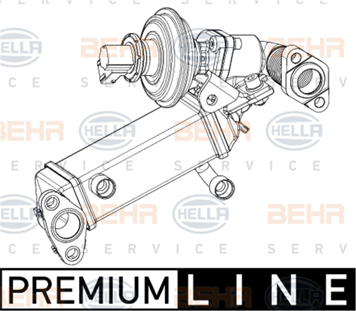 BEHR 000P - Egzos Radyatörü - Bmw E81-e82-e87-e88-e90-e91-e92-e93-e60 Lci-e61 Lci