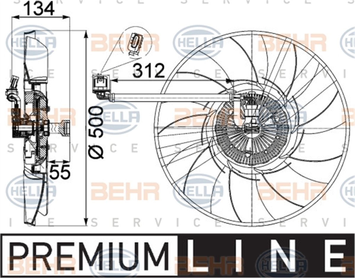 BEHR 000P - Fan Grubu - Bmw Land Rover Range Rover
