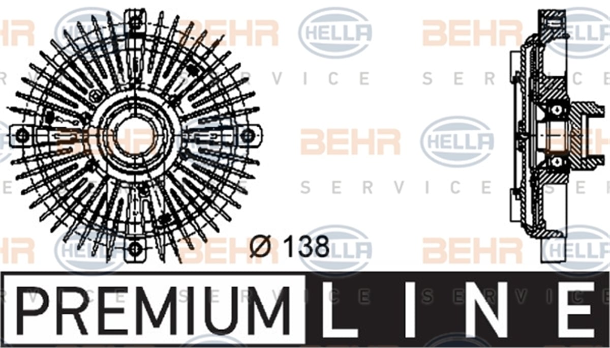 BEHR 000P - Fan Termigi - Bmw E24-e28-e30-e34-e36-e38-e39-z3 E36