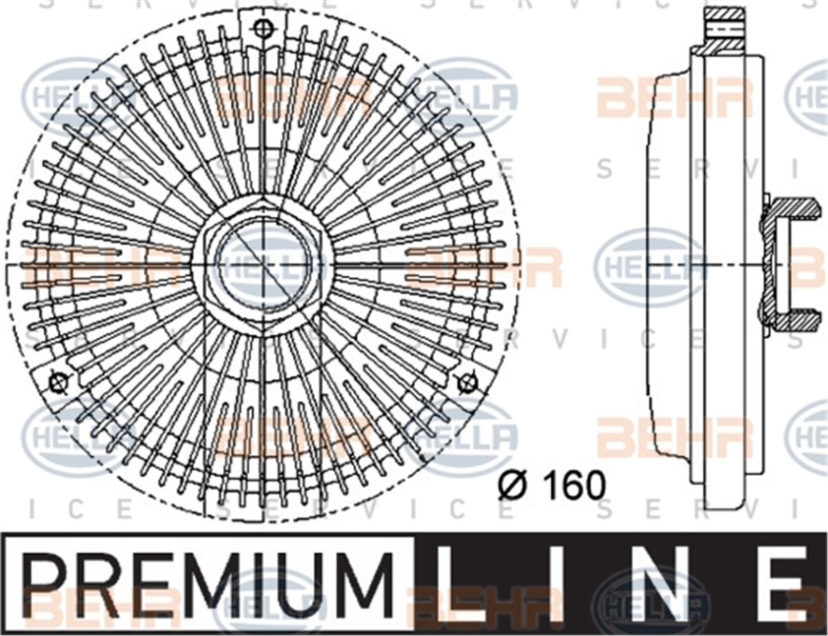 BEHR 000P - Fan Termigi - Mercedes W124-202-210-208