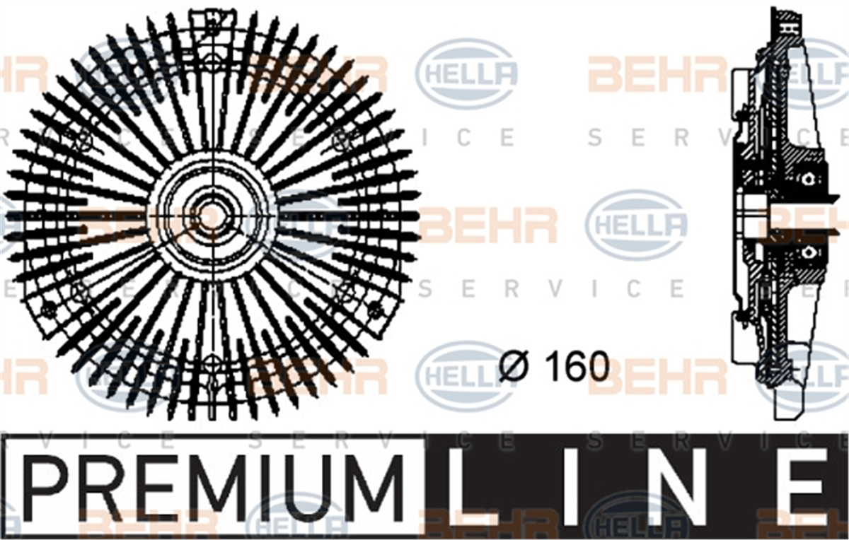 BEHR 000P - Fan Termigi - Mercedes W124-w201