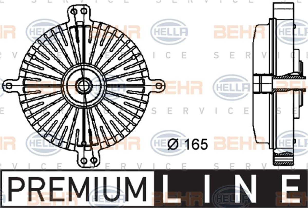 BEHR 000P - Fan Termigi - Mercedes W140-w129