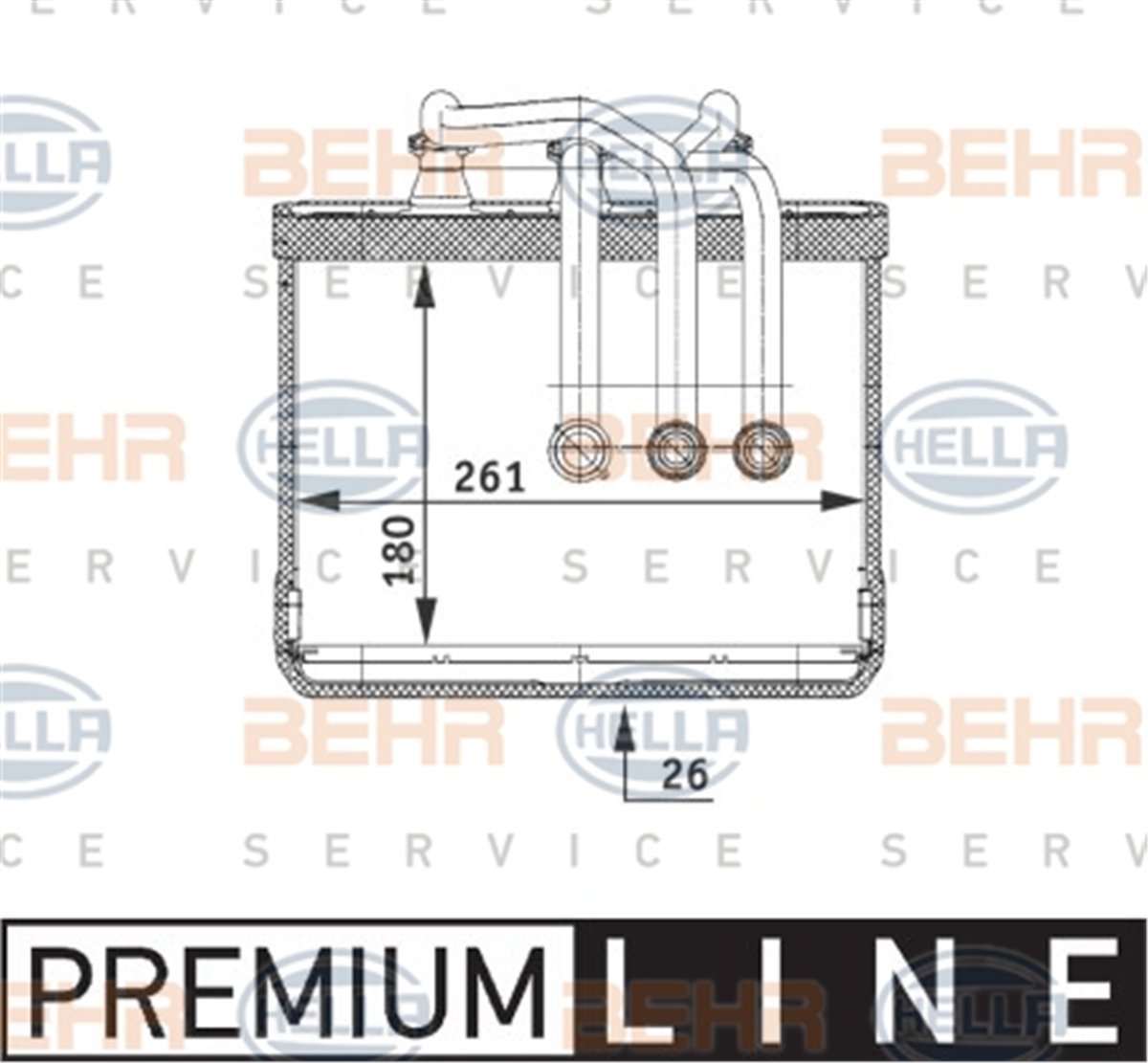 BEHR 000P - Kalorifer Radyatörü - Bmw E65-e66
