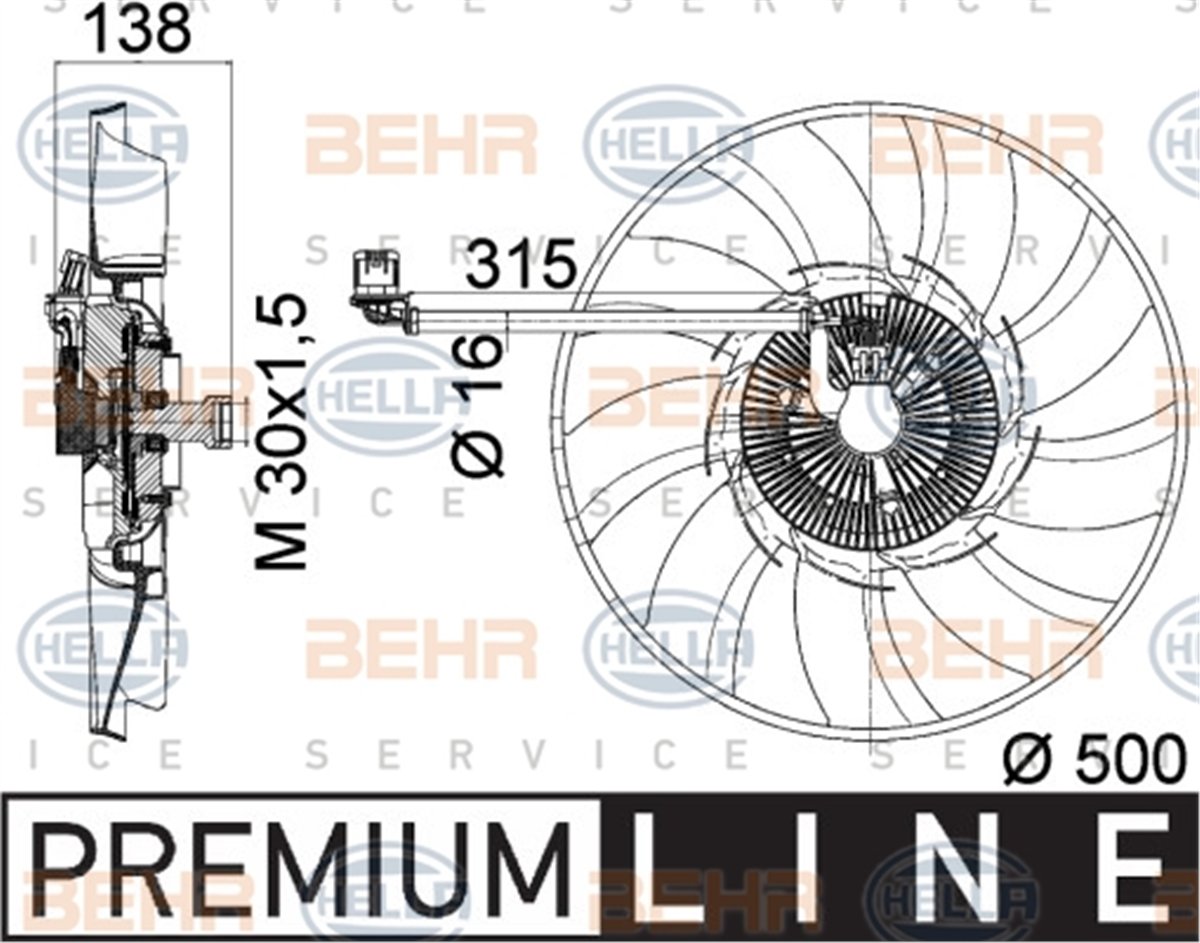 BEHR 000P - Klima Fan Motoru - Bmw Range Rover Sport Discovery Iv