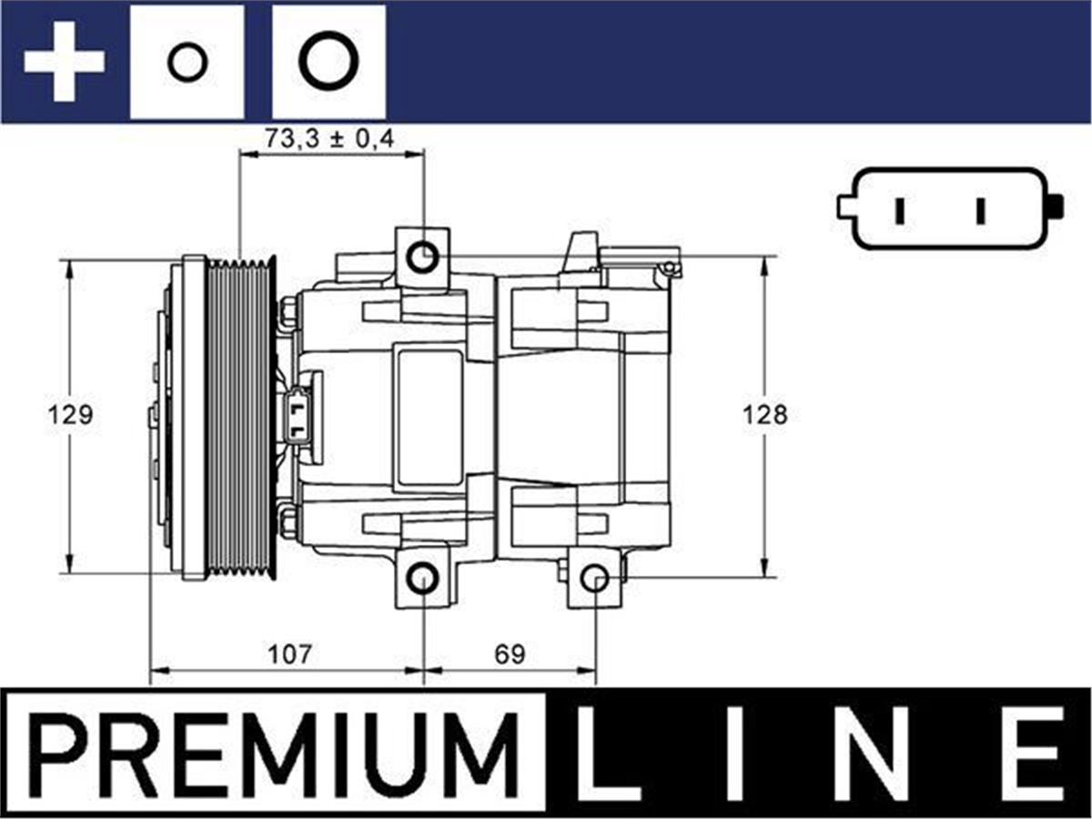 BEHR 000P - Klima Kompresörü - Ford Transit V 184