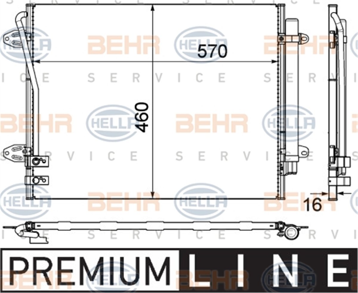BEHR 000P - Klima Radyatörü - Vw Passat