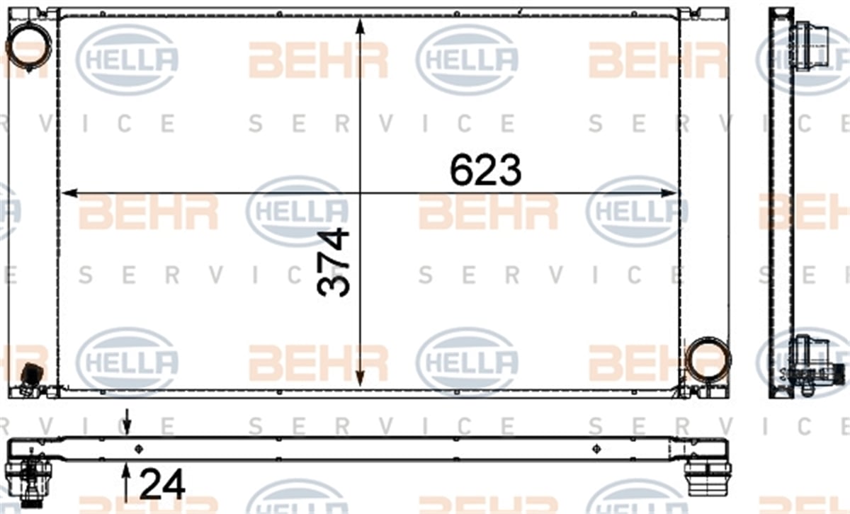 BEHR 000P - Su Radyatörü - Bmw E60-61