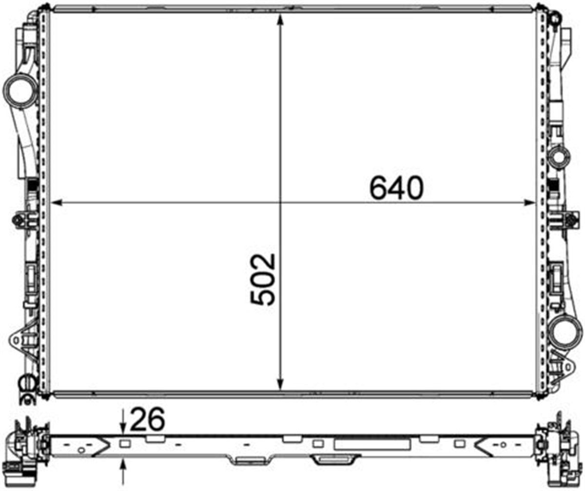BEHR 000P - Su Radyatörü - Mercedes 213-222-cls 257-238