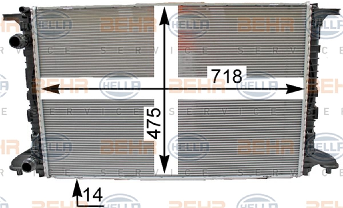 BEHR 000P - Su Radyatörü - Vw A4-a5
