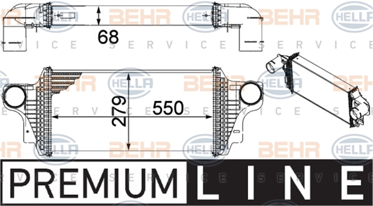 BEHR 000P - Turbo Radyatörü - Mercedes W164