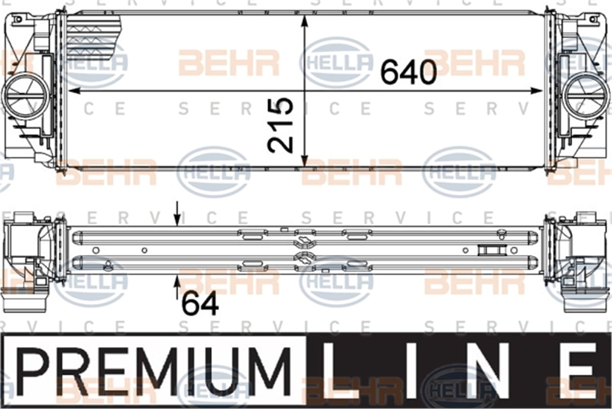 BEHR 000P - Turbo Radyatörü - Mercedes W906-907-910 Sprinter-crafter